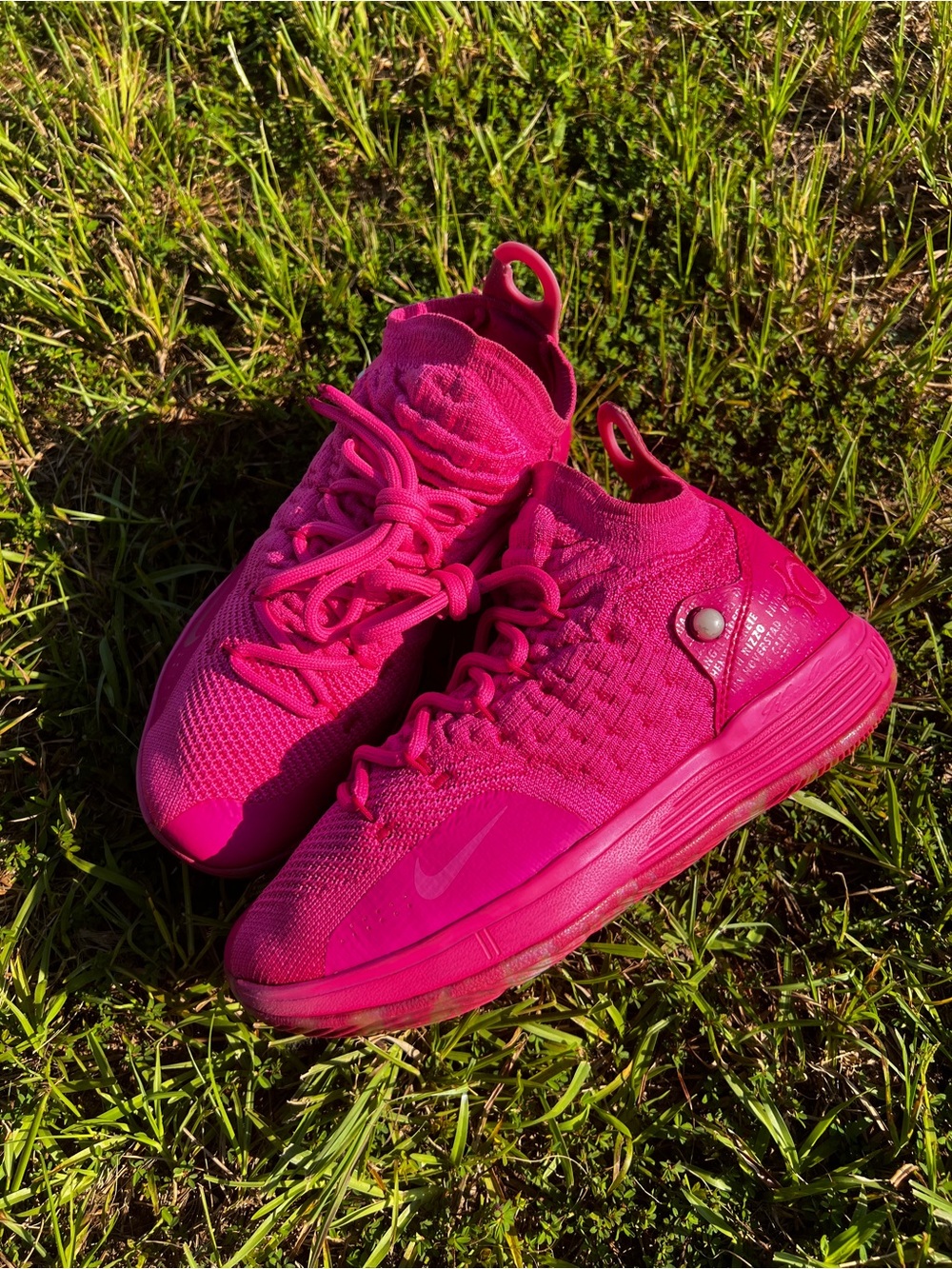 CLEAN Nike size 8 Womens KD 11 Aunt Pearl Pink Breast Cancer shoes